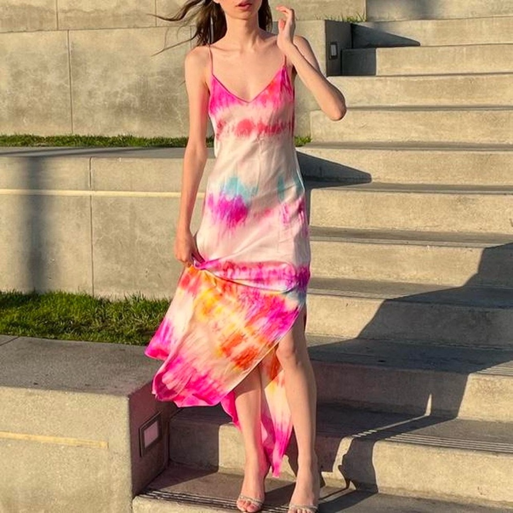 DANNIJO Tie-Dye Maxi Dress